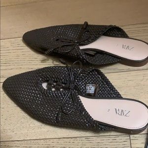 Zara Woven Mule Flat size 40 - like new